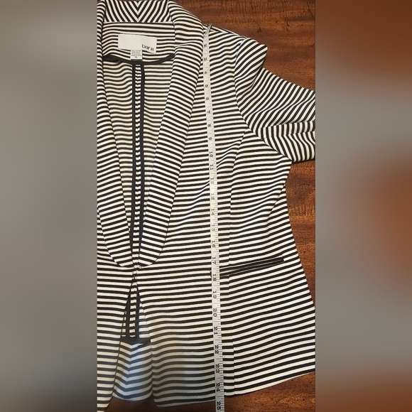 Bar III Long Sleeve Black and White Striped Blazer Size XL Business Casual NWT - Picture 13 of 13